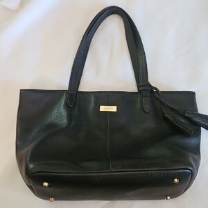 Onna Ehrlich Tracy Tote Black Pebble Leather Tote Bag